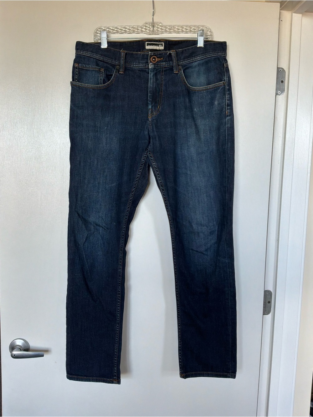 Travis Mathew Men's Straight Jeans in Dark Blue